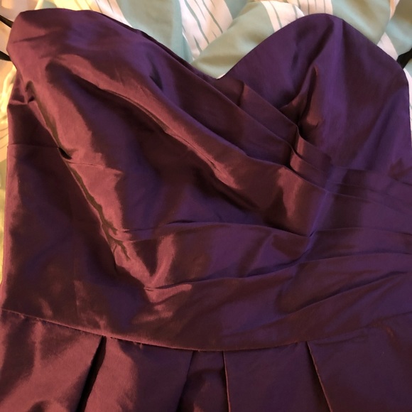 Alfred sung purple strapless dress - Picture 2 of 4